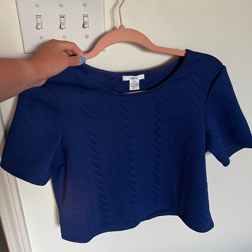 Royal Blue Crop Top
